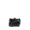 CHANEL SMALL CHEVRON GABRIELLE BAG CALFSKIN BLACK MULTICOLOUR HARDWARE
