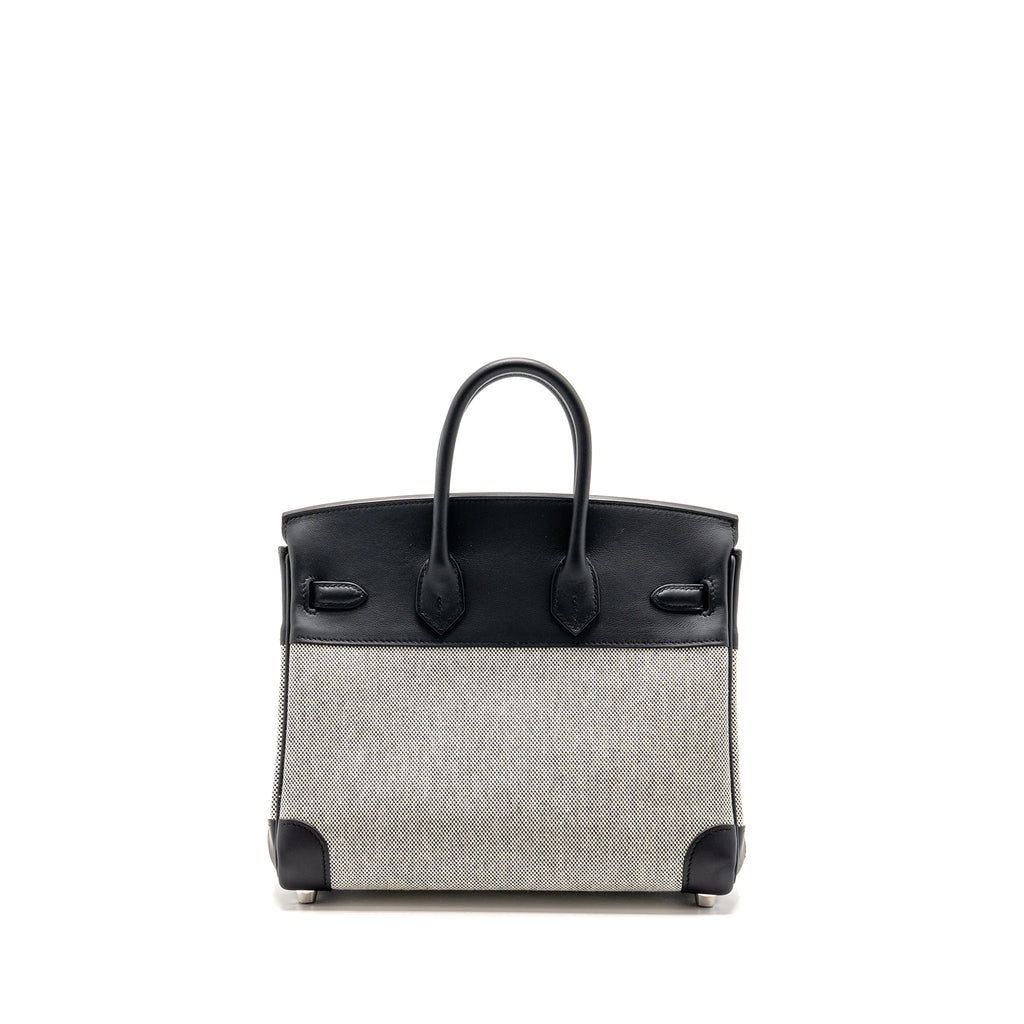 HERMES BIRKIN 25 TOILE SWIFT / CANVAS BLACK SHW