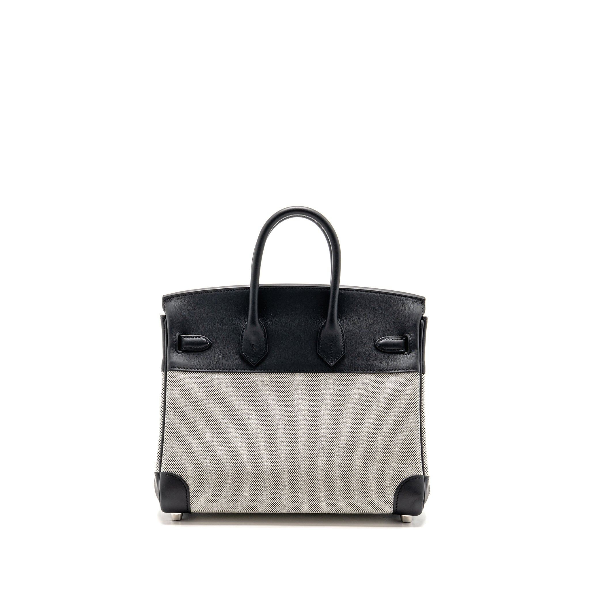 HERMES BIRKIN 25 TOILE SWIFT / CANVAS BLACK SHW