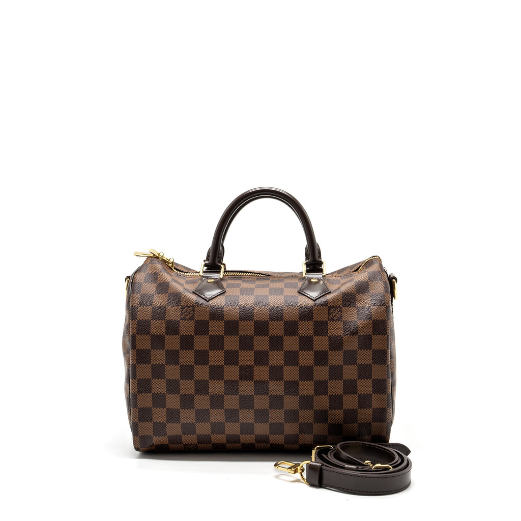 LOUIS VUITTON SPEEDY BANDOULIERE 30 DAMIER EBENE GHW