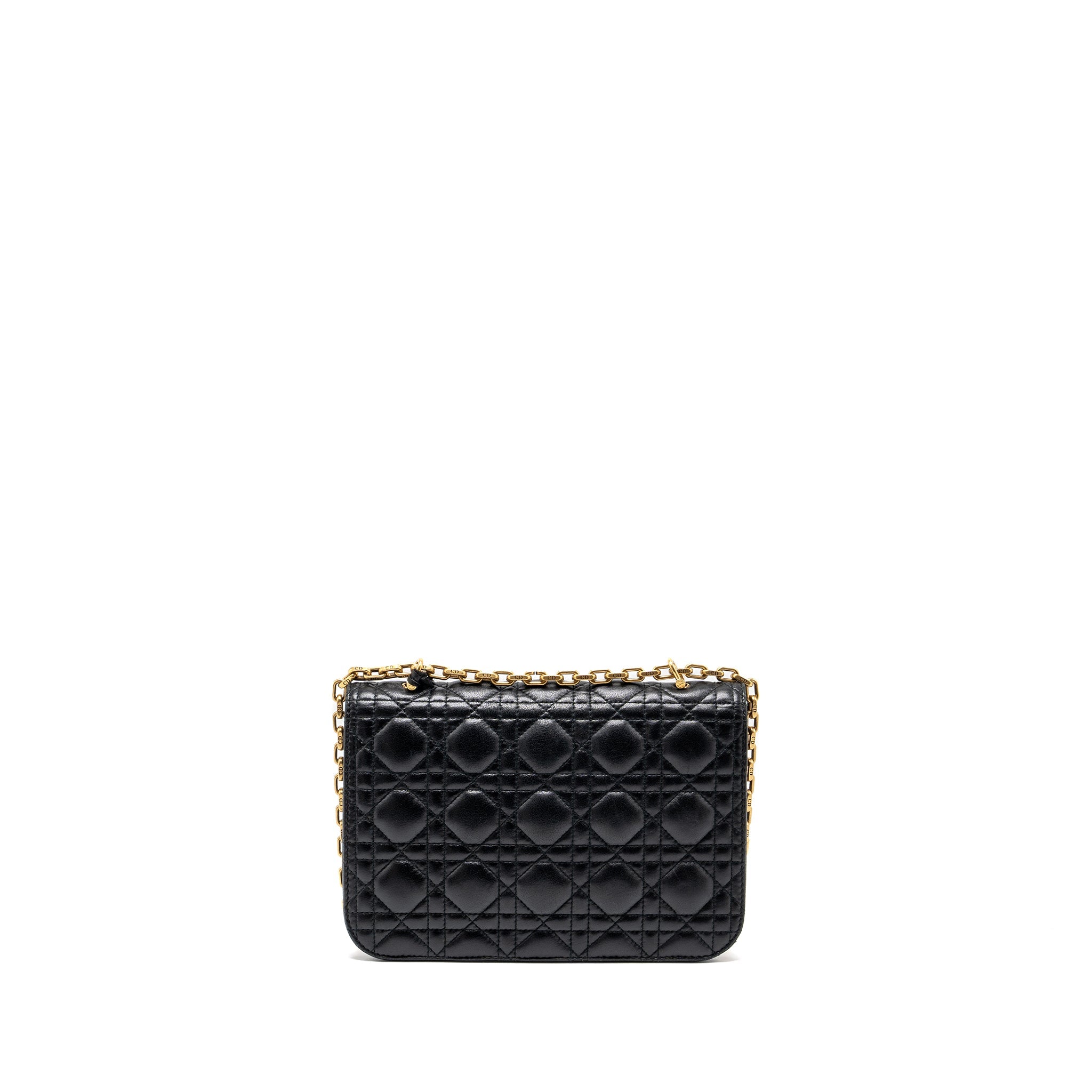 DIOR ADDICT FLAP BAG LAMBSKIN BLACK GHW
