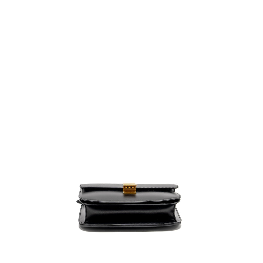 CELINE MEDIUM CLASSIC BOX BAG CALFSKIN BLACK GHW