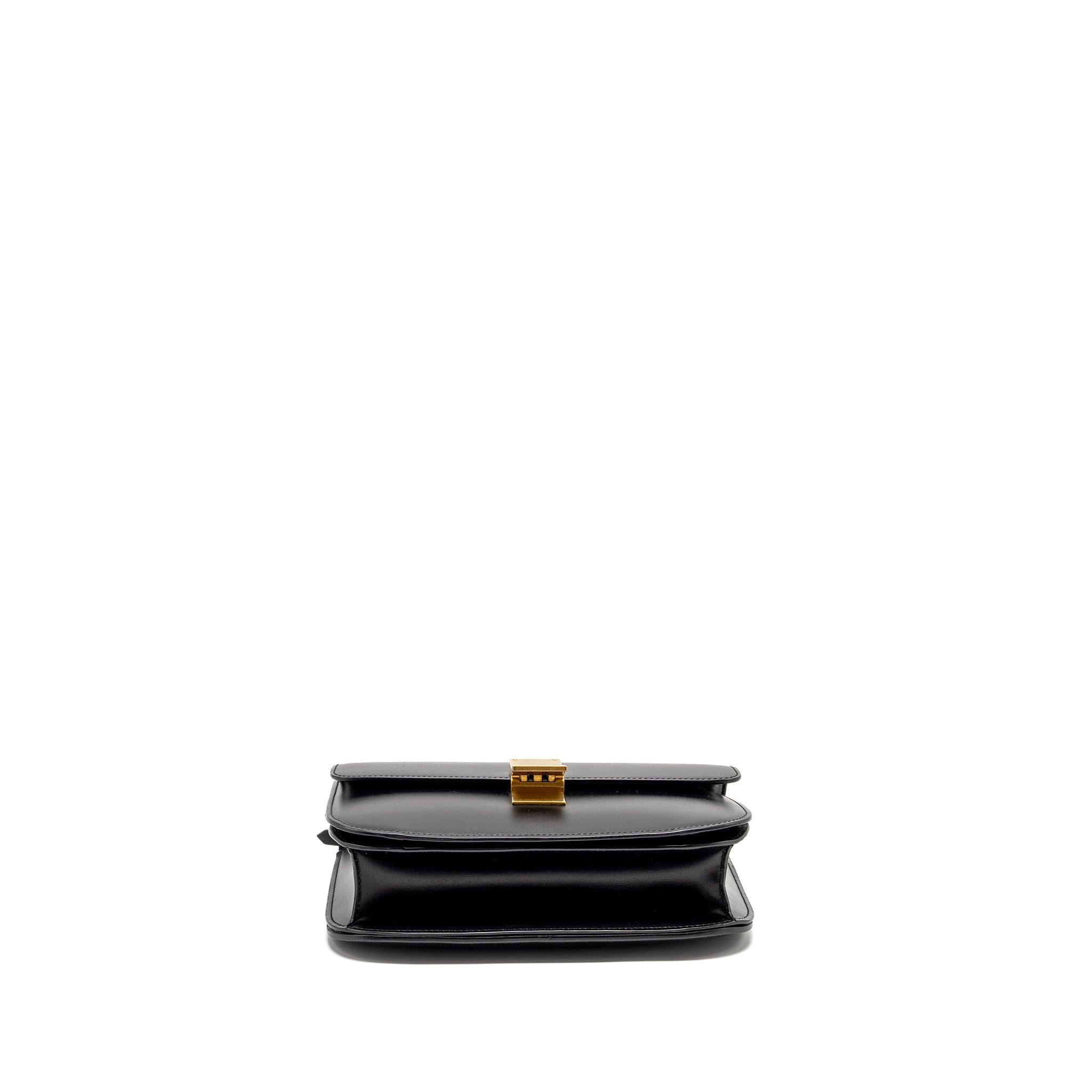 CELINE MEDIUM CLASSIC BOX BAG CALFSKIN BLACK GHW