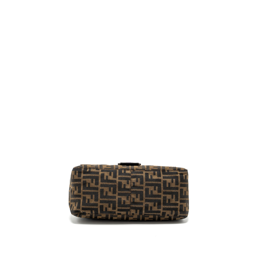 FENDI VINTAGE ZUCCA MAMMA BAGUETTE BAG CANVAS BROWN SHW