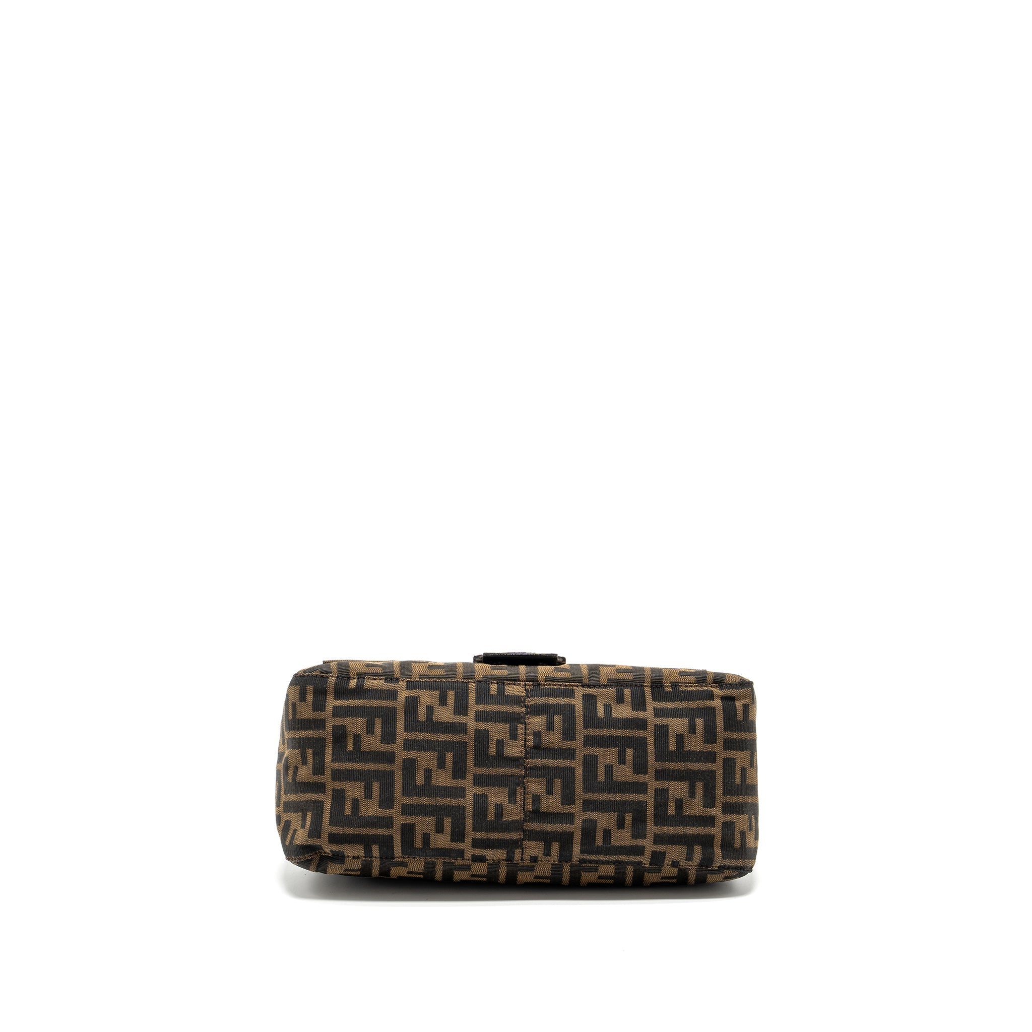 FENDI VINTAGE ZUCCA MAMMA BAGUETTE BAG CANVAS BROWN SHW
