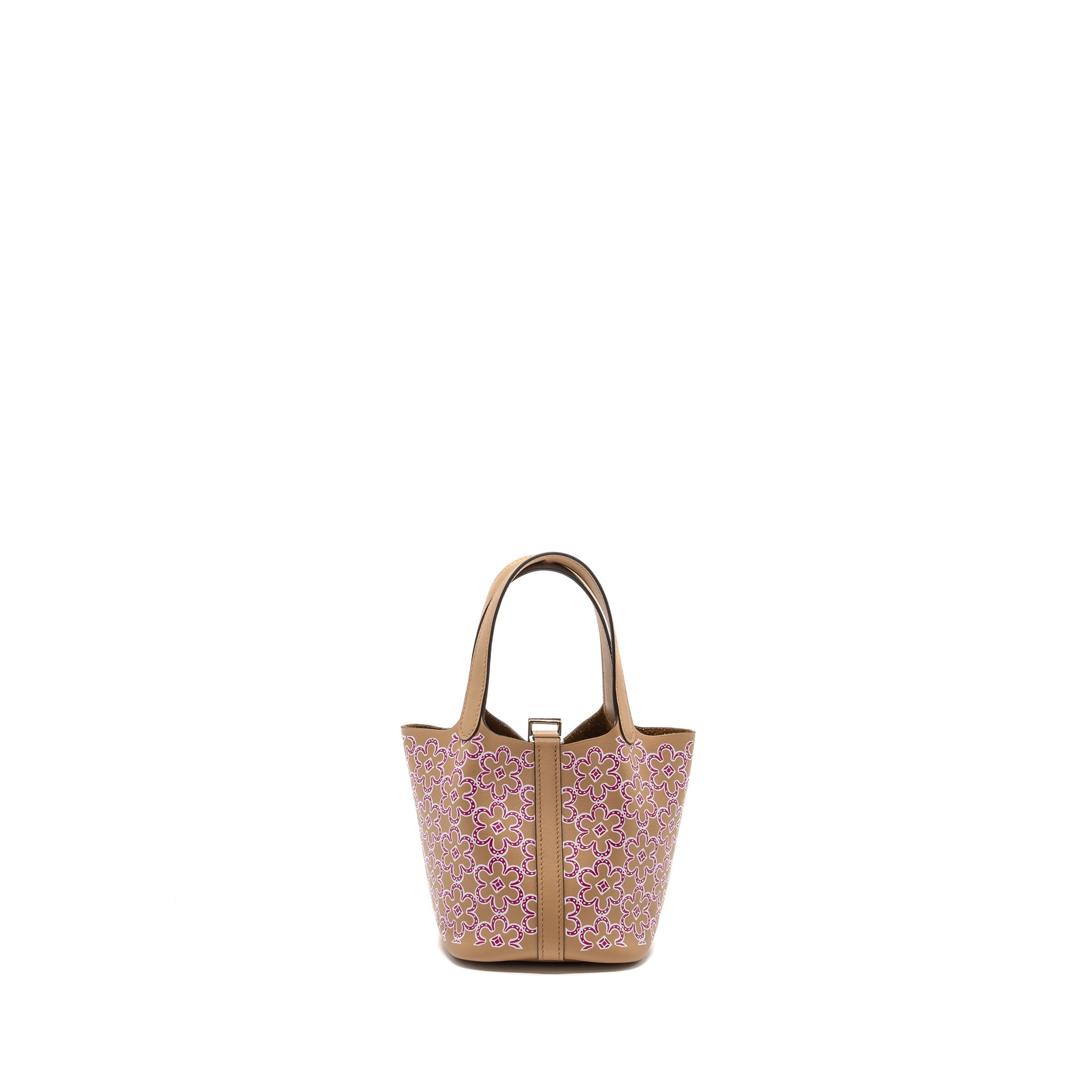 HERMES LUCKY DAISY MICRO PICOTIN SWIFT CHAI/ROSE/BLANC SHW