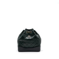 CHANEL SMALL GABRIELLE BACKPACK AGED CALFSKIN DARK GREEN MULTICOLOUR HARDWARE