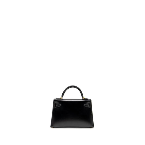 HERMES MINI KELLY TADELAKT BLACK GHW