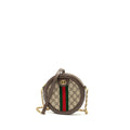 GUCCI OPHIDIA GG ROUND SHOULDER CROSSBODY BAG GG SUPREME CANVAS GHW