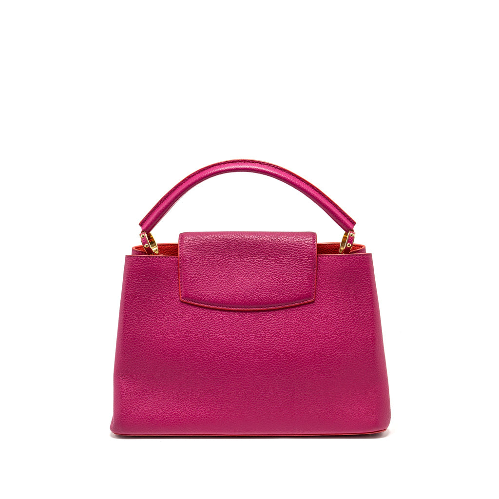 LOUIS VUITTON CAPUCINES GM TAURILLON PINK GHW