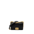 CHANEL SMALL BOY BAG CAVIAR BLACK GHW