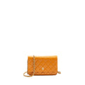 CHANEL CLASSIC WALLET ON CHAIN CAVIAR LIGHT BROWN LGHW (MICROCHIP)