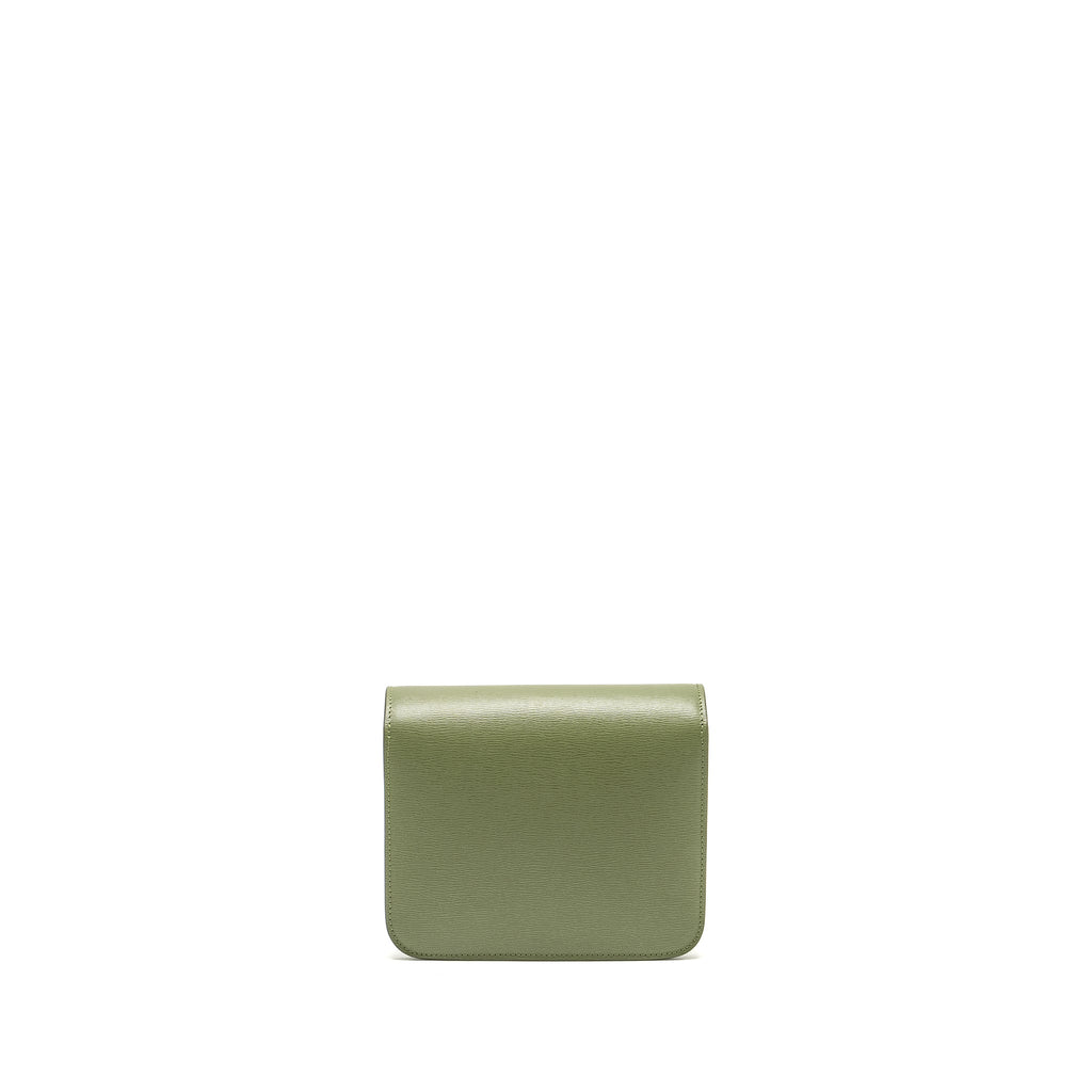 CELINE TEEN CLASSIC BOX BAG CALFSKIN GREEN GHW