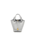 HERMES PICOTIN 18 LOCK BAG CLEMENCE BLEU PALE GHW