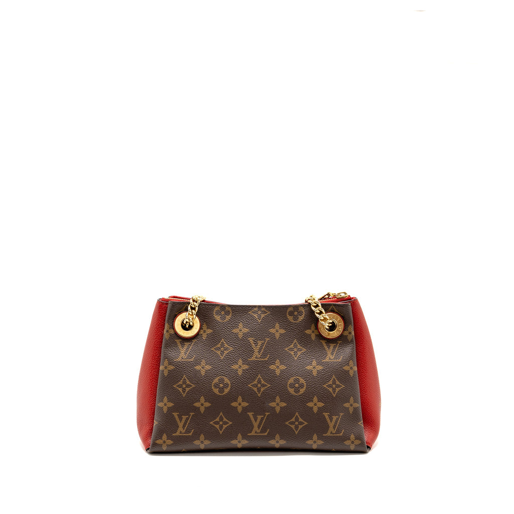 LOUIS VUITTON SURENE BB MONOGRAM CANVAS RED GHW