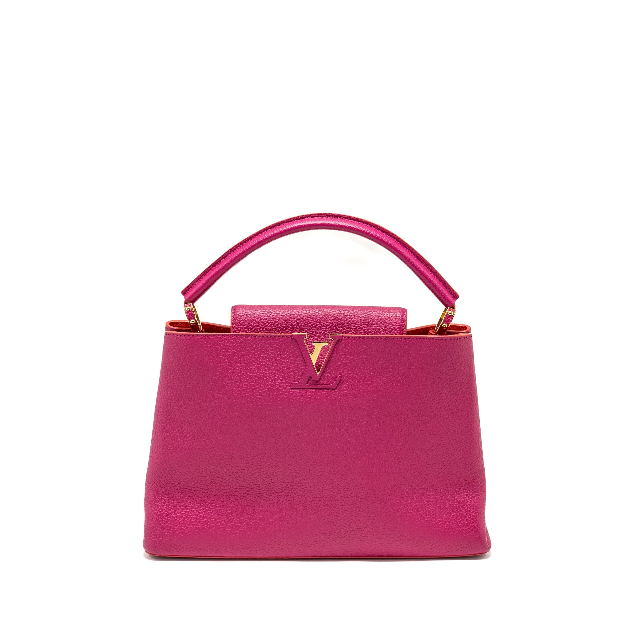 LOUIS VUITTON CAPUCINES GM TAURILLON PINK GHW