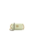 CHANEL 19 MINI CLUTCH WITH CHAIN LAMBSKIN LIGHT GREEN MULTICOLOUR HARDWARE