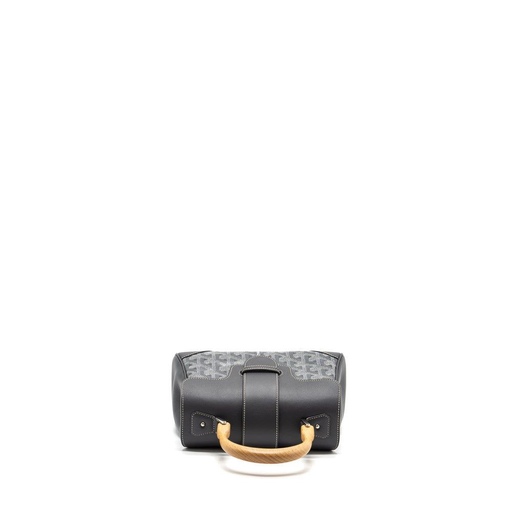 GOYARD MINI SAIGON BAG GOYARDINE CANVAS GREY SHW
