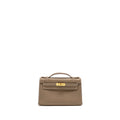 HERMES KELLY POCHETTE SWIFT ETOUPE GHW