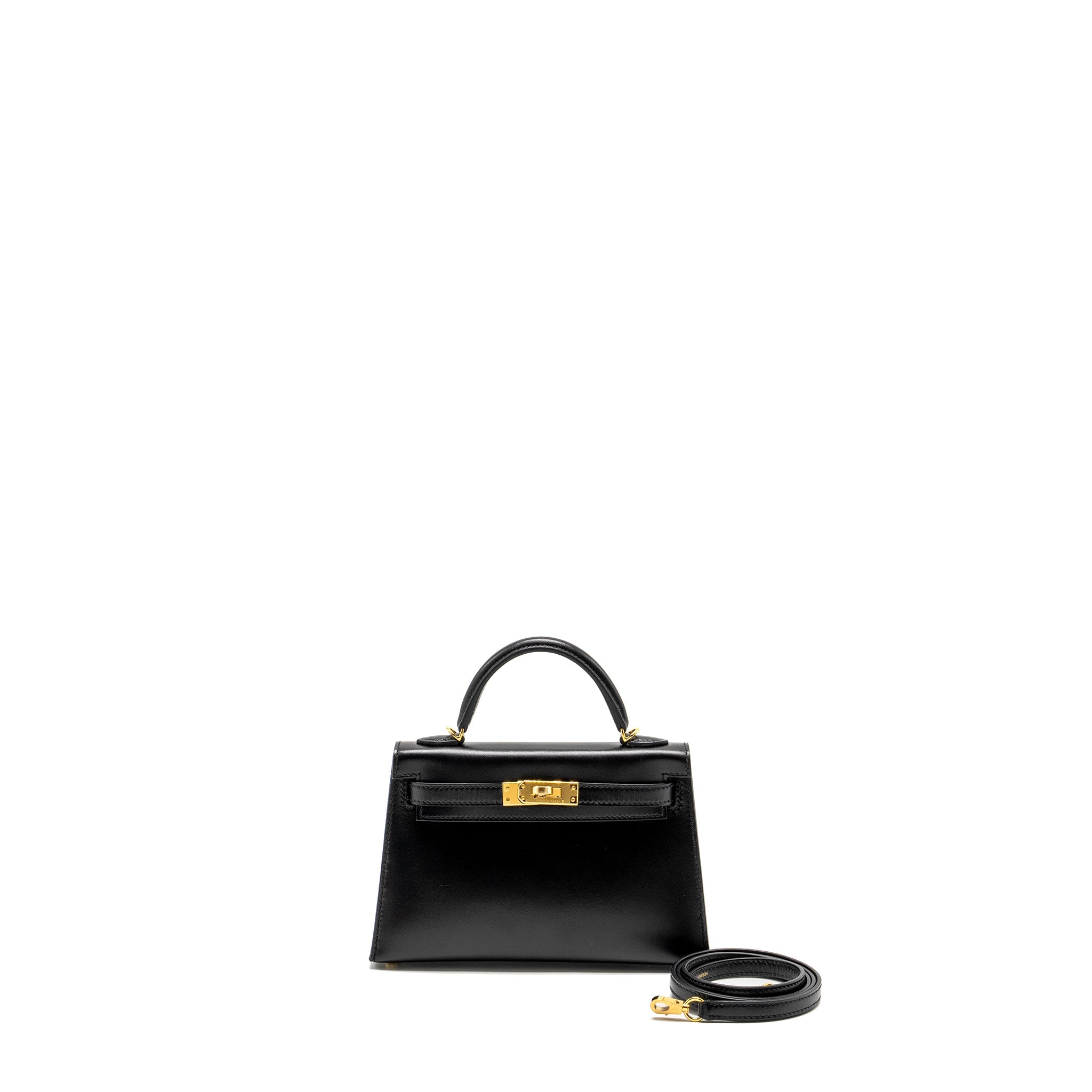 HERMES MINI KELLY TADELAKT BLACK GHW