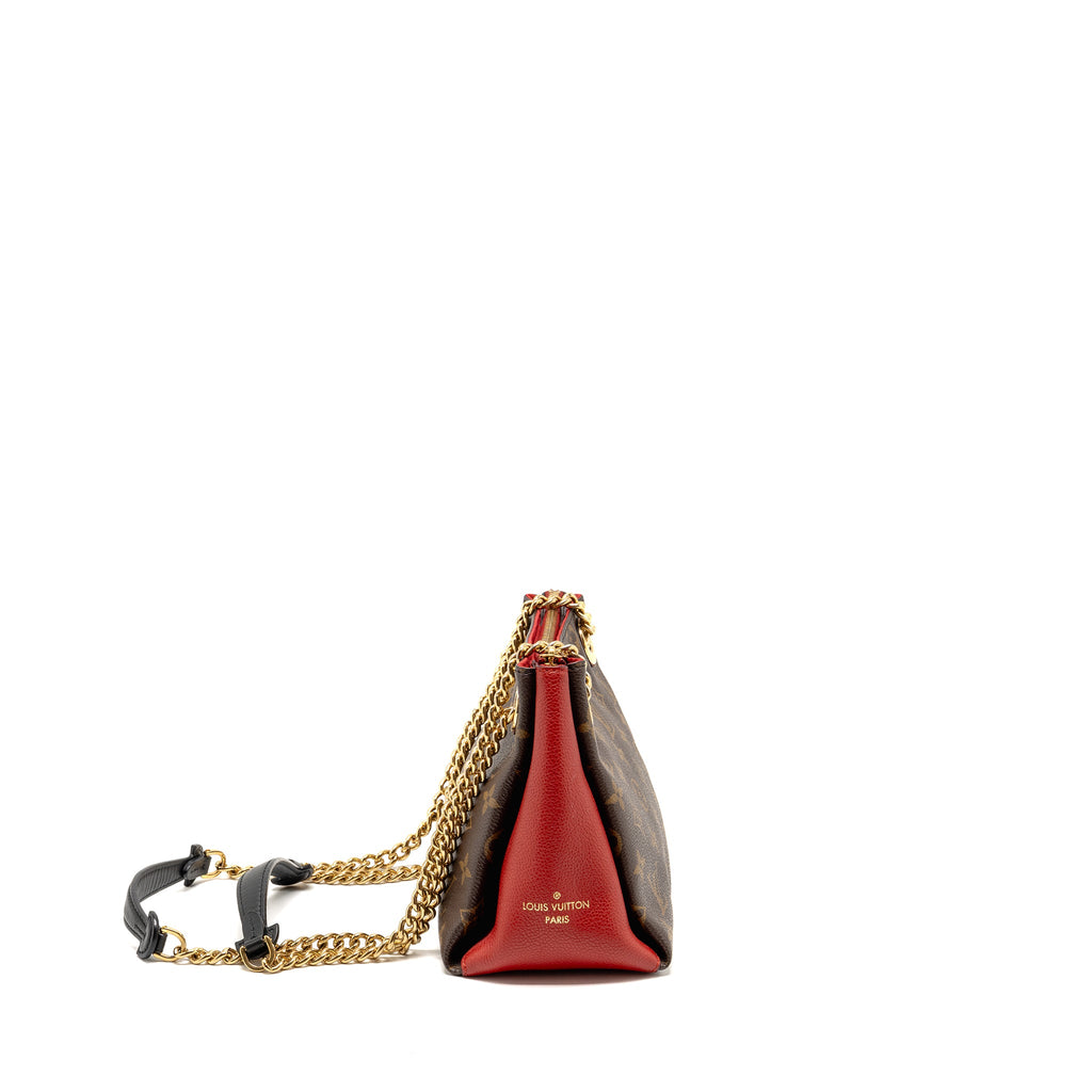 LOUIS VUITTON SURENE BB MONOGRAM CANVAS RED GHW