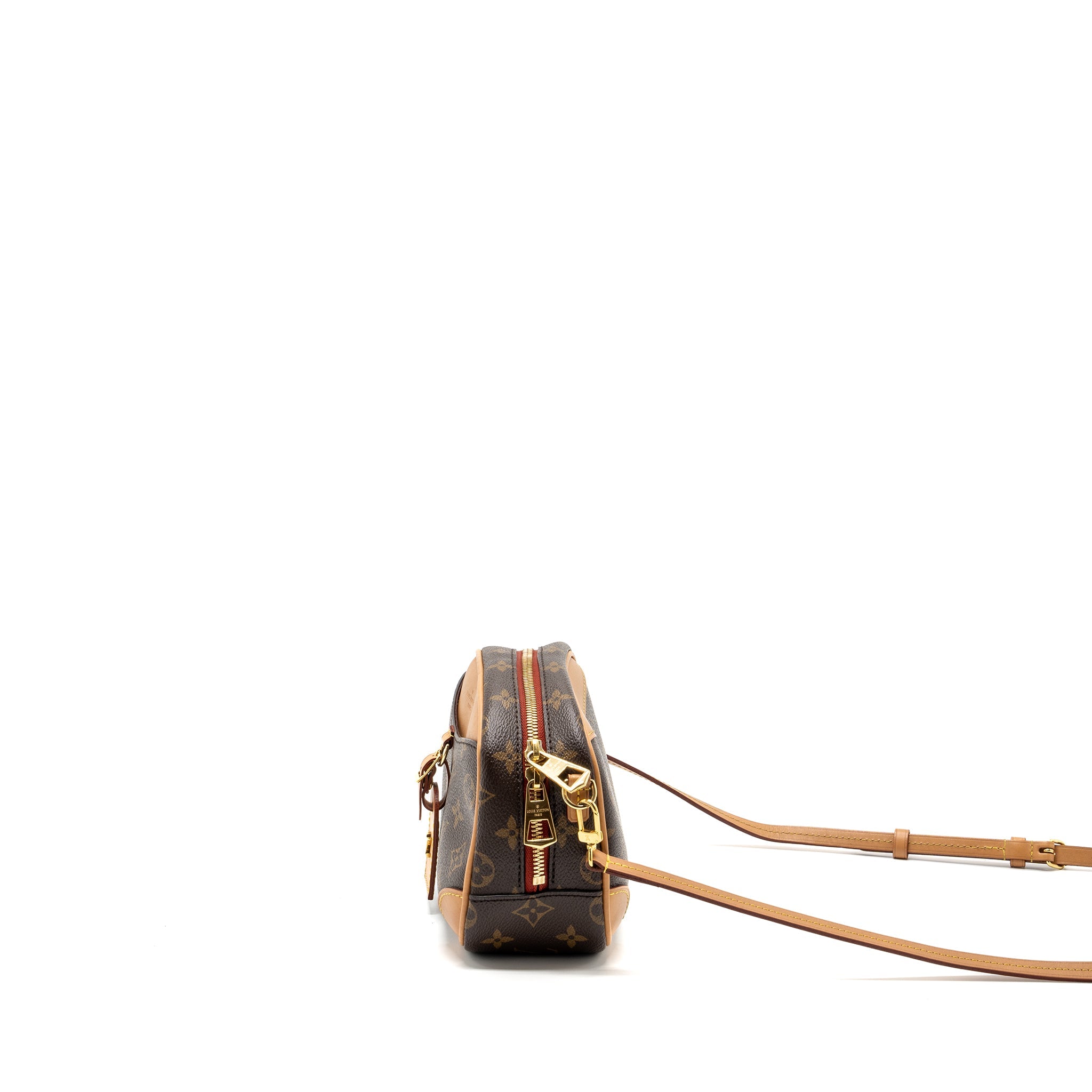 LOUIS VUITTON MINI DEAUVILLE SHOULDER BAG MONOGRAM CANVAS GHW
