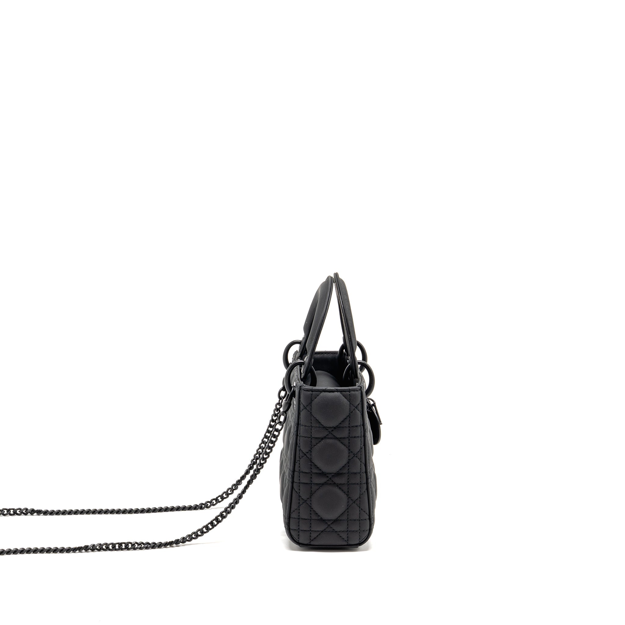DIOR MINI LADY DIOR CALFSKIN SO BLACK