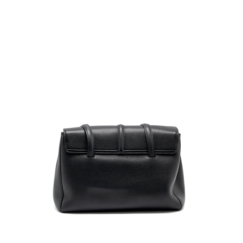 CELINE MEDIUM SOFT 16 BAG GRAINED CALFSKIN BLACK GHW