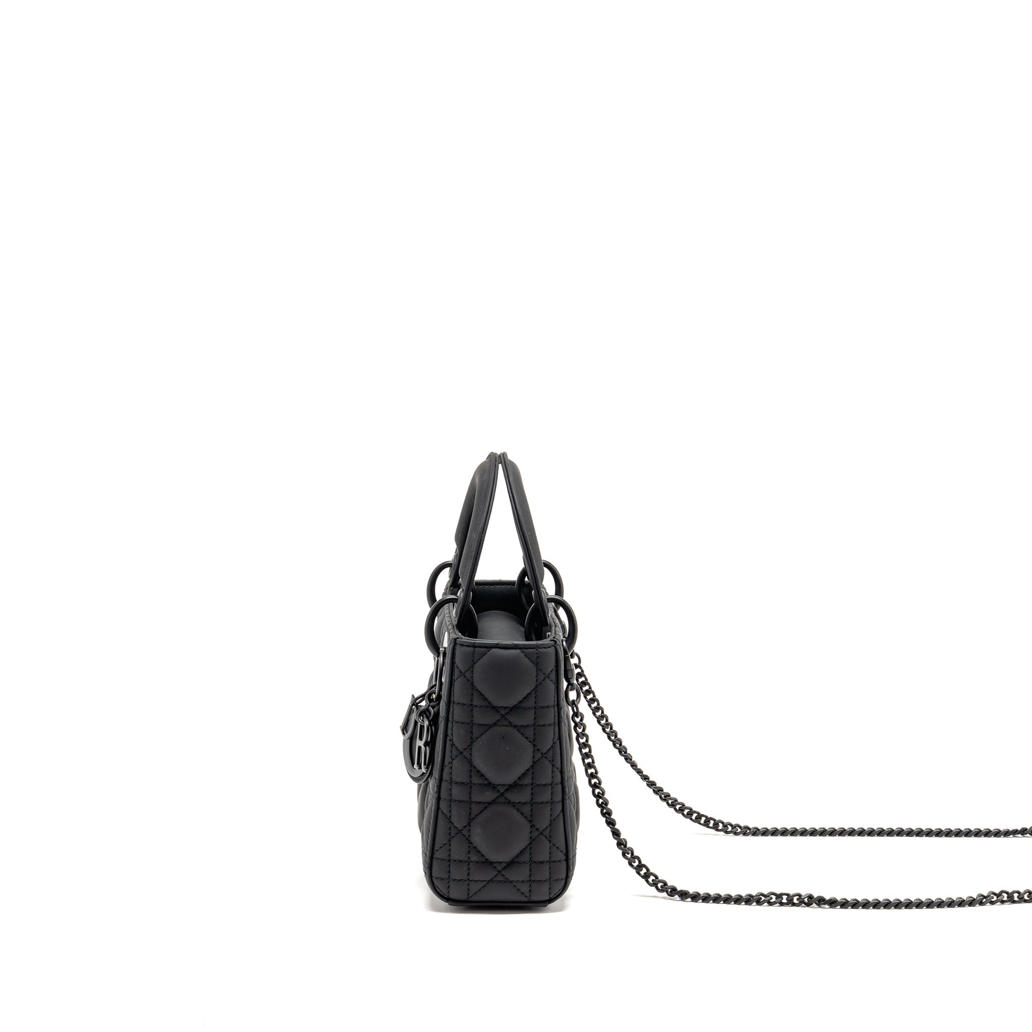 DIOR MINI LADY DIOR CALFSKIN SO BLACK
