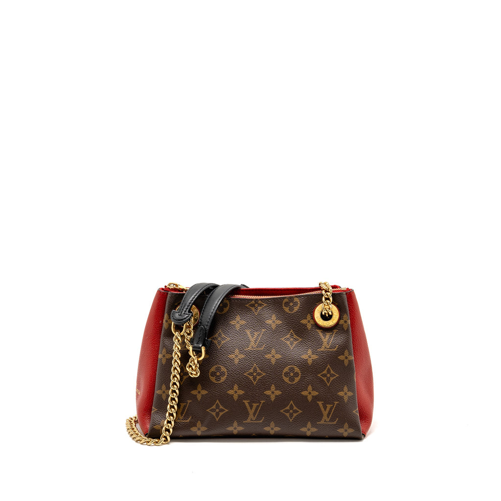 LOUIS VUITTON SURENE BB MONOGRAM CANVAS RED GHW