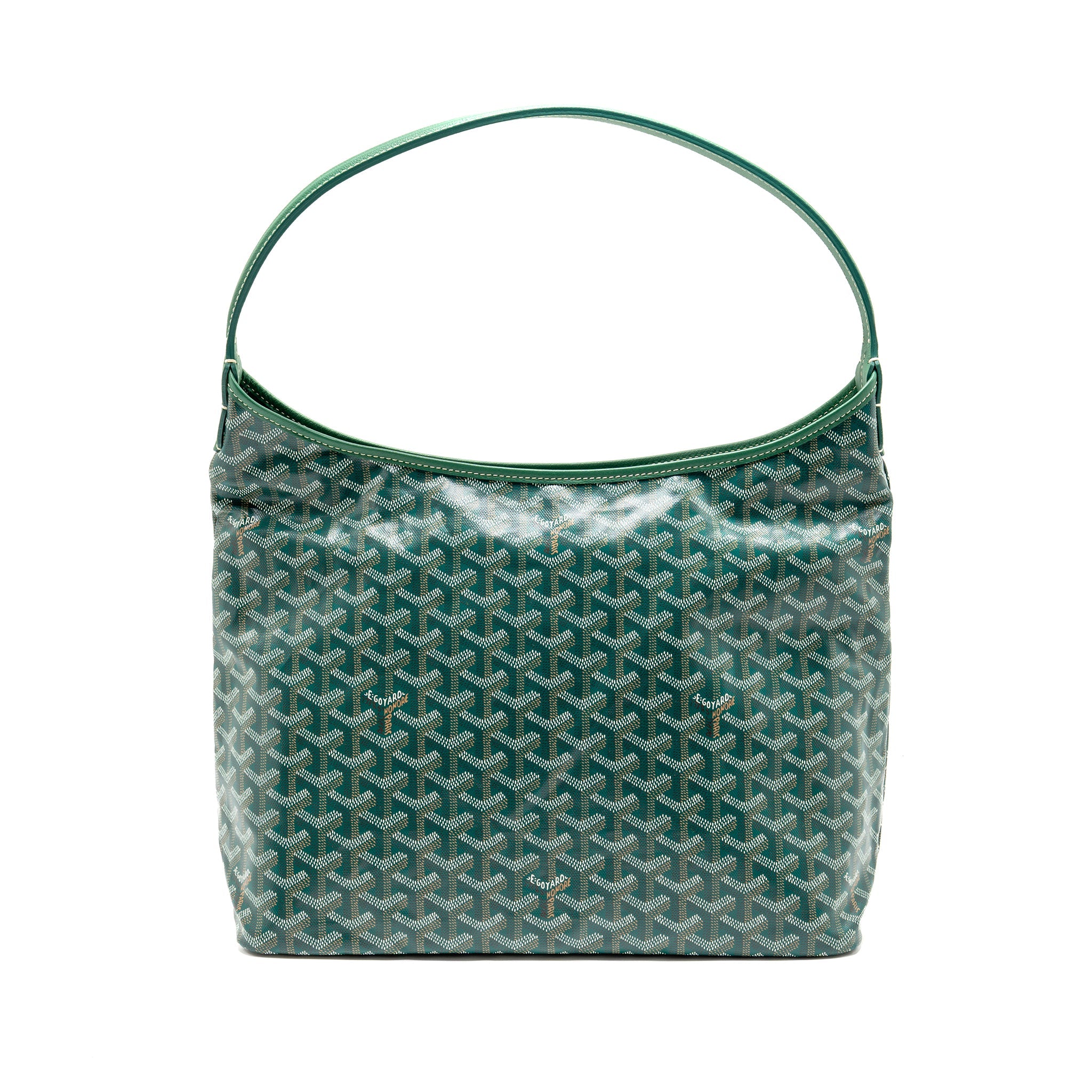 GOYARD BOHEME HOBO BAG GOYARDINE CANVAS GREEN SHW