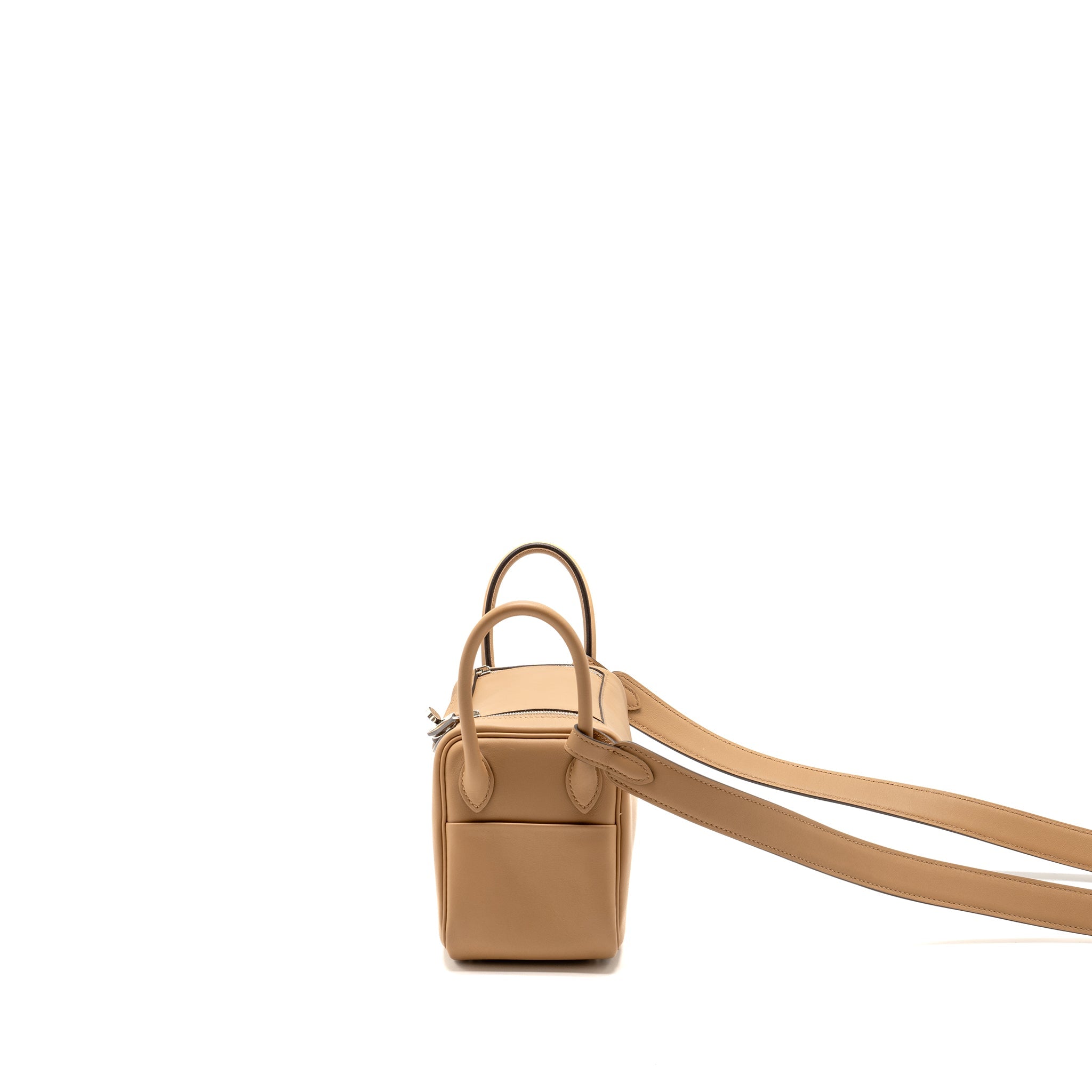 HERMES MINI LINDY SWIFT CHAI / MAUVE SYLVESTRE SHW