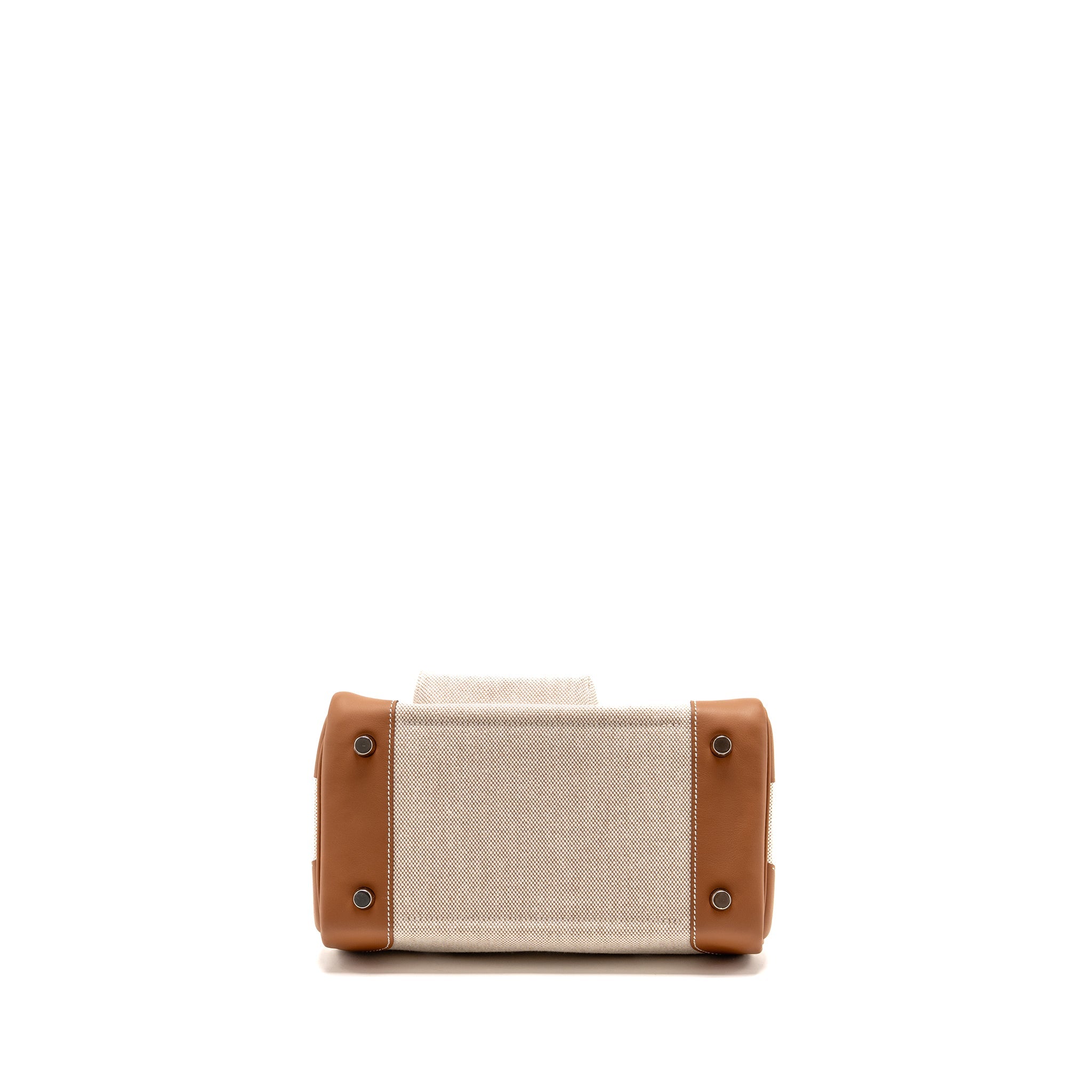 HERMES BIRKIN 25 CARGO TOILE H/SWIFT ECRU-BEIGE/GOLD SHW