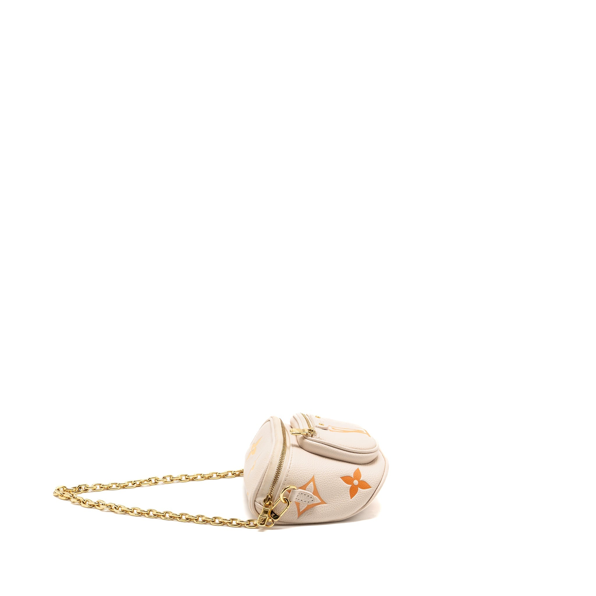 LOUIS VUITTON MINI BUMBAG BY THE POOL EMPREINTE GIANT MONOGRAM LEATHER GRADIENT NEUTRAL GHW