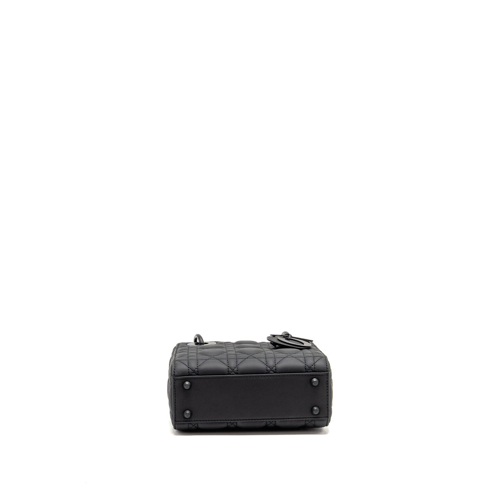 DIOR MINI LADY DIOR CALFSKIN SO BLACK