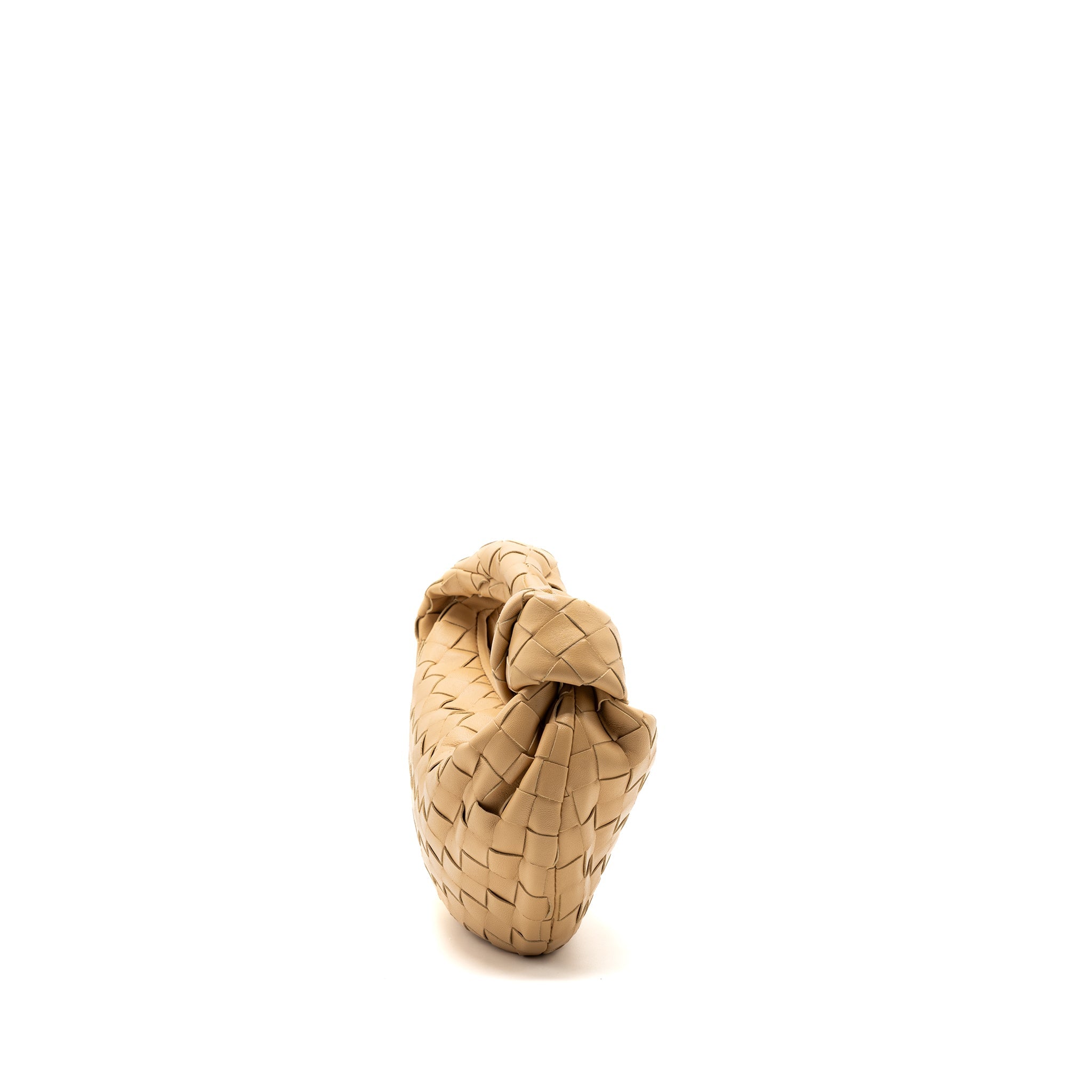BOTTEGA VENETA MINI JODIE LEATHER BEIGE GHW