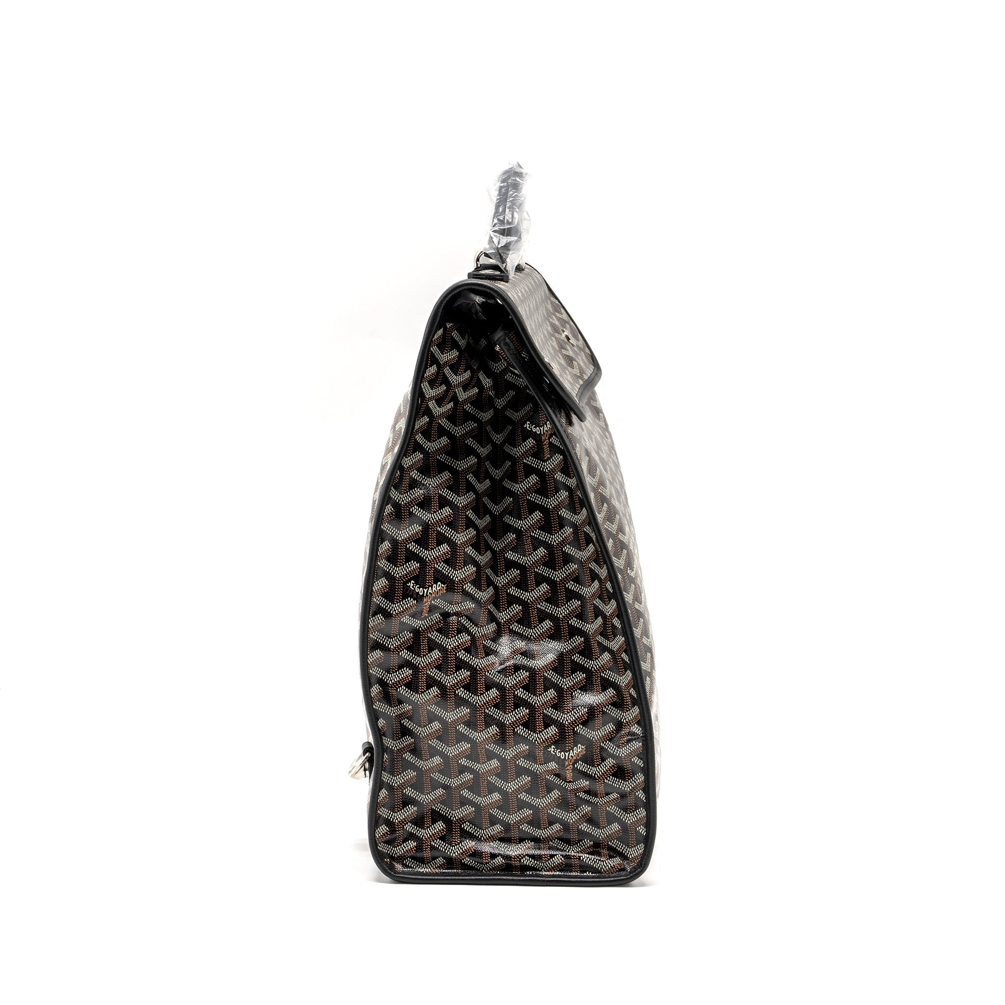GOYARD SAINT LEGER BACKPACK GOYARDLINE CANVAS BLACK SHW