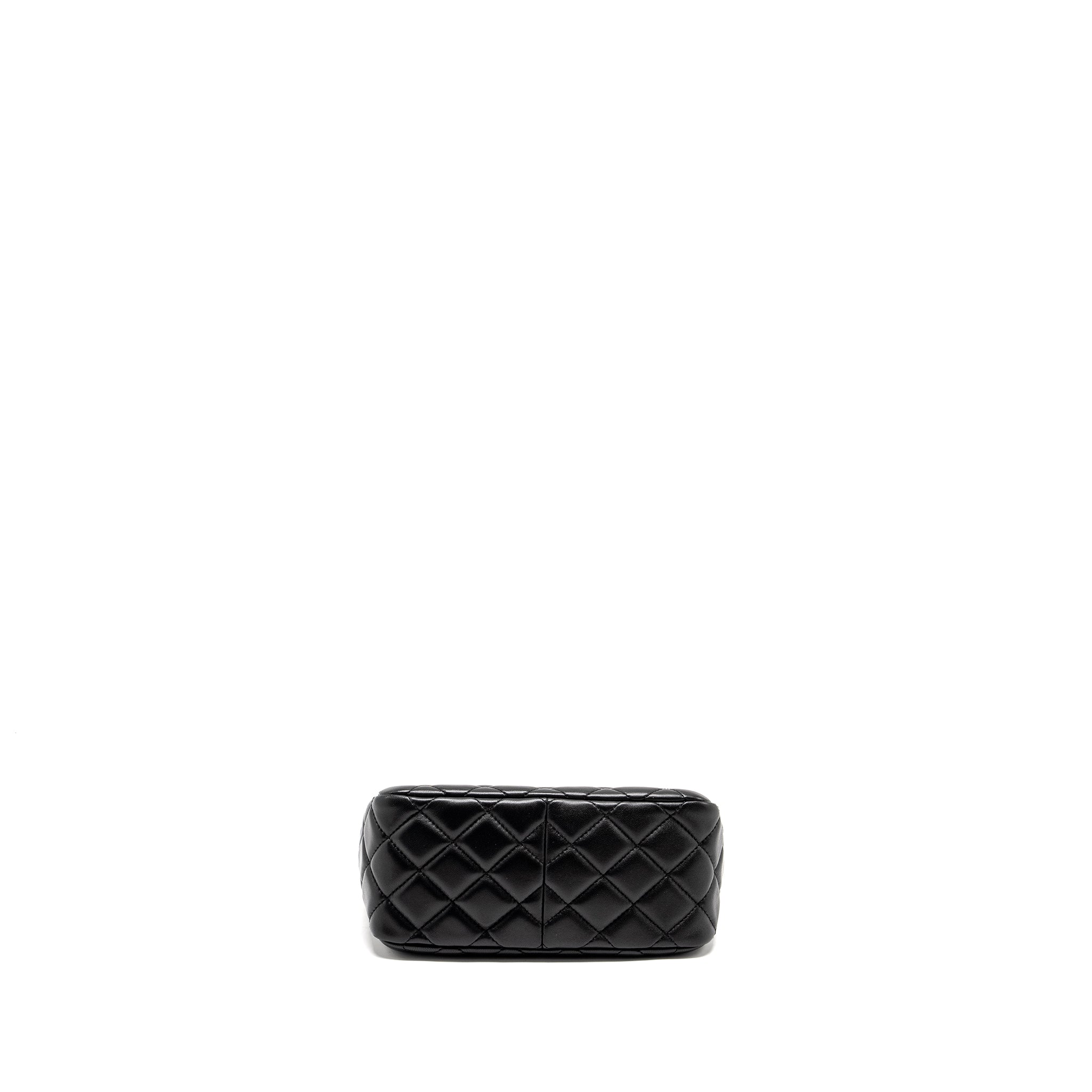 CHANEL 22B PEARL CRUSH HOBO BAG LAMBSKIN BLACK GHW (MICROCHIP)