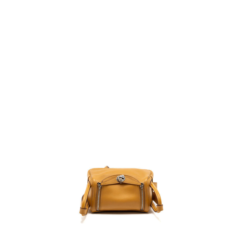 HERMES MINI LINDY SWIFT SESAME/ LIME SHW