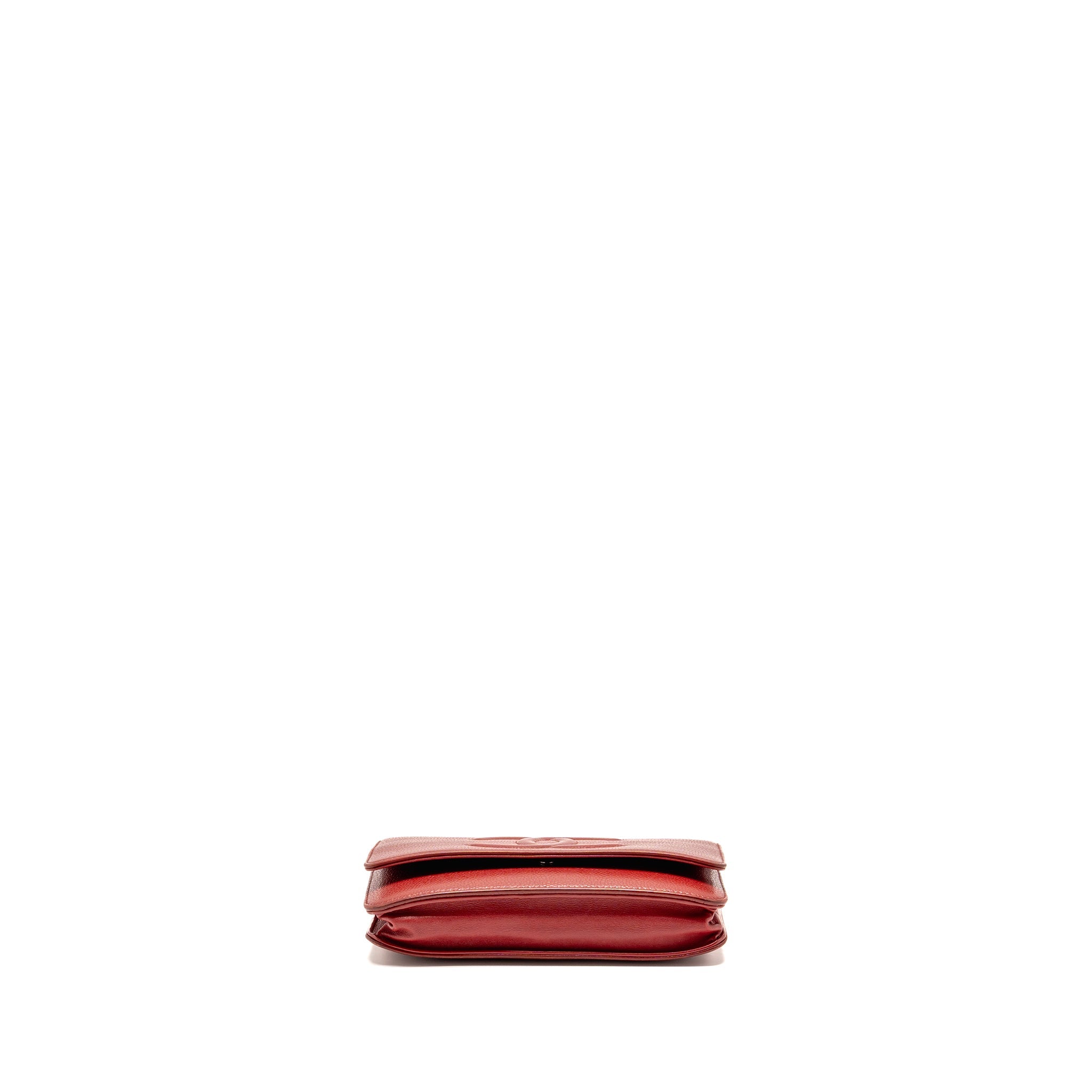 CHANEL TIMELESS WALLET ON CHAIN CAVIAR RED SHW