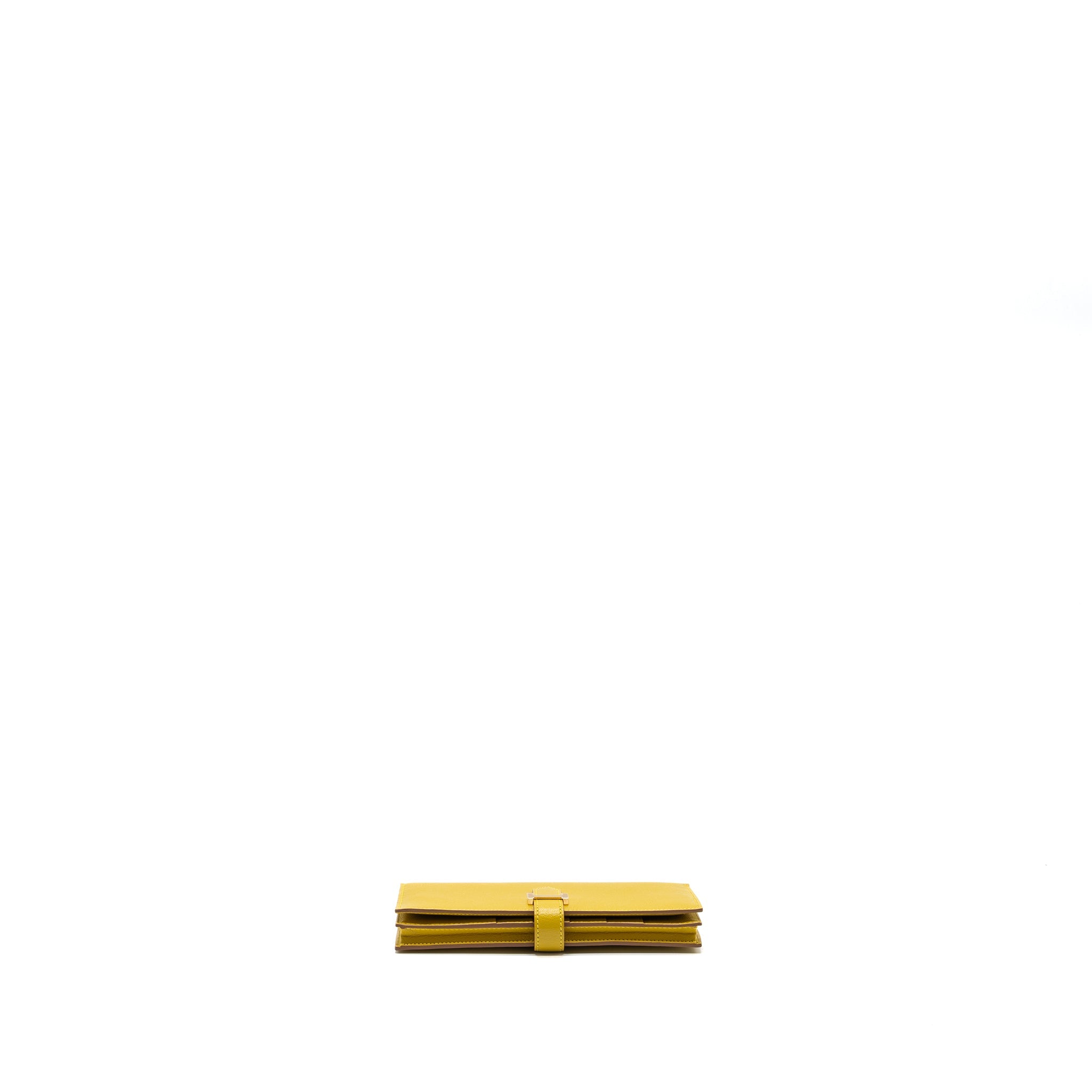 HERMES BEARN LONG WALLET CHEVRE MYSORE 2P CUMIN GHW