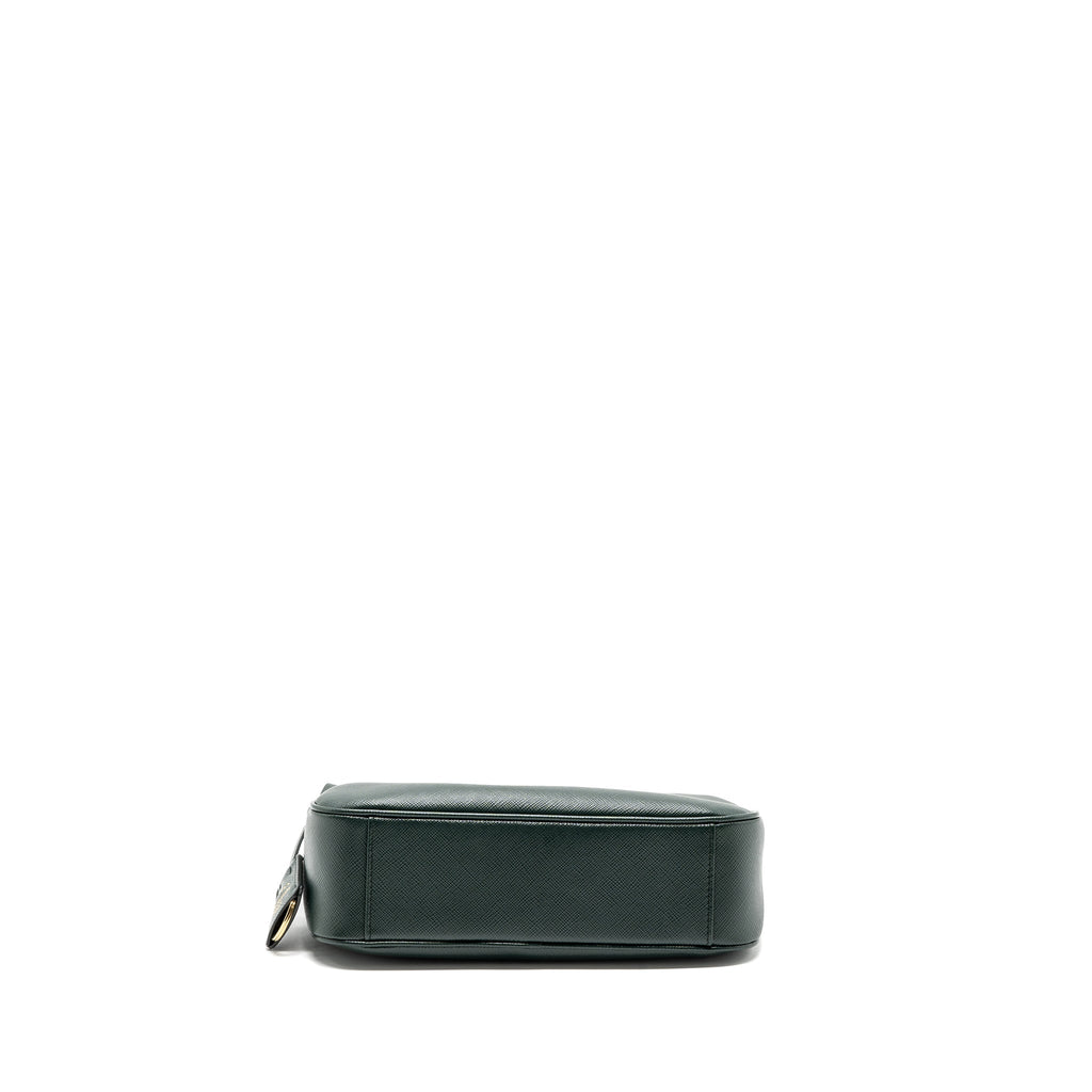 PRADA RE-EDITION 2005 SAFFIANO DARK GREEN GHW
