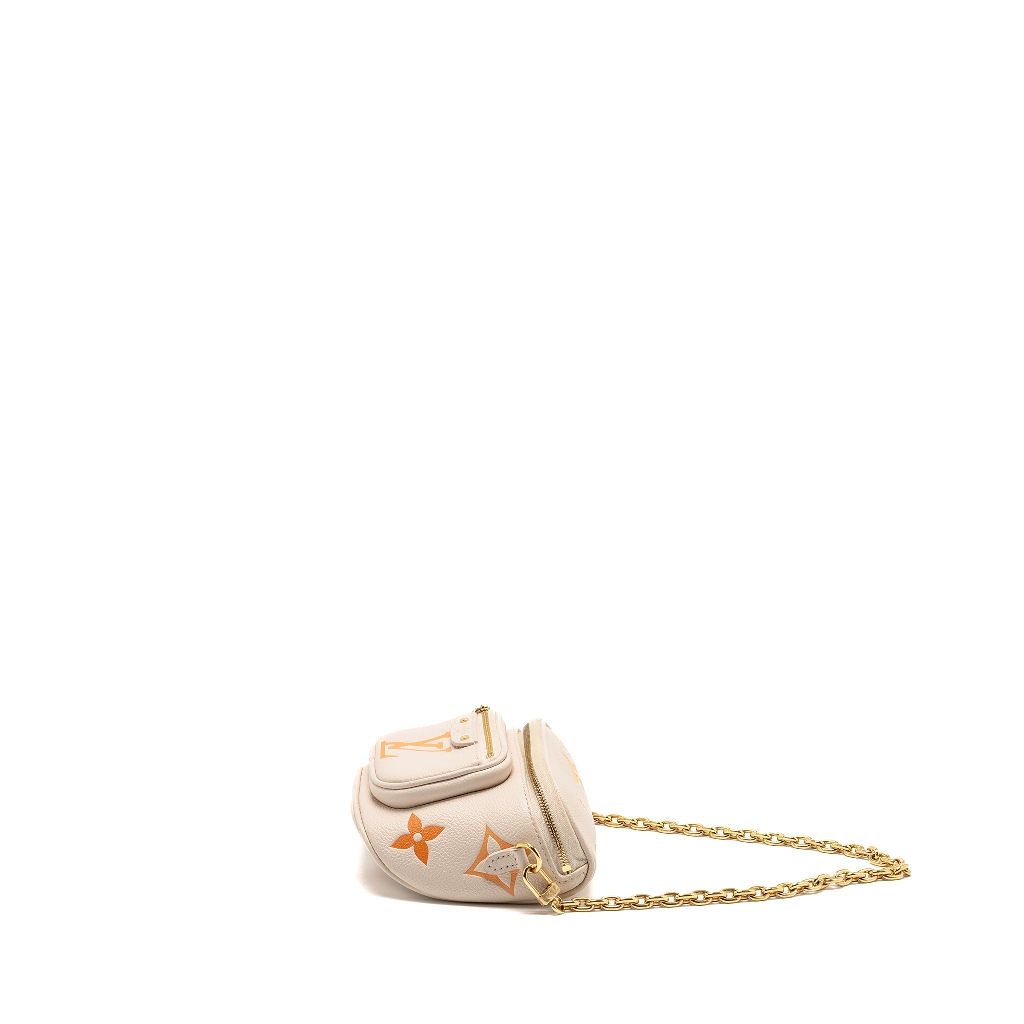 LOUIS VUITTON MINI BUMBAG BY THE POOL EMPREINTE GIANT MONOGRAM LEATHER GRADIENT NEUTRAL GHW
