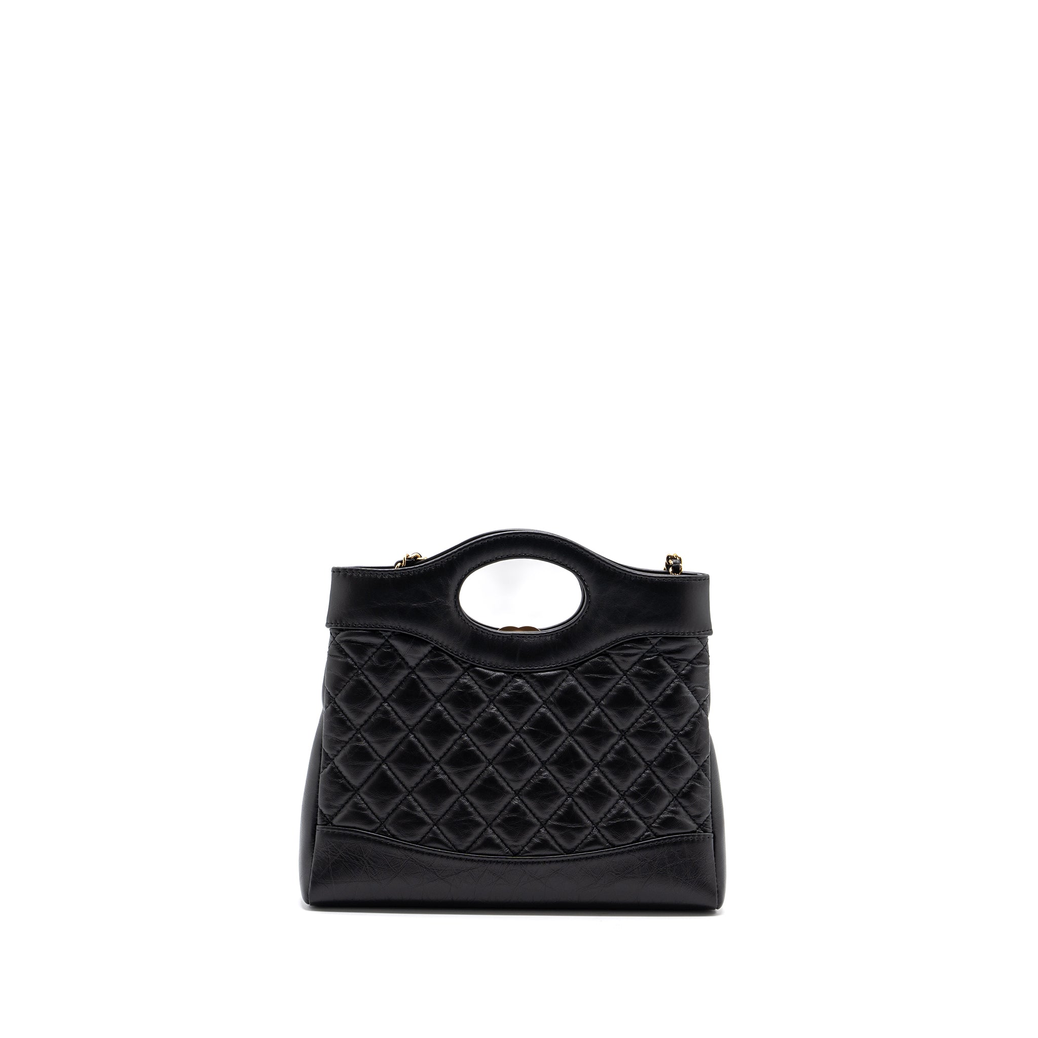 CHANEL 23A MINI 31 BAG CALFSKIN BLACK LGHW(MICROCHIP)