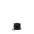 CHANEL QUILTED SUPER MINI TOTE WITH CHAIN LAMBSKIN BLACK LGHW
