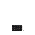 BALENCIAGA LOGO LONG ZIP WALLET CALFSKIN BLACK SHW