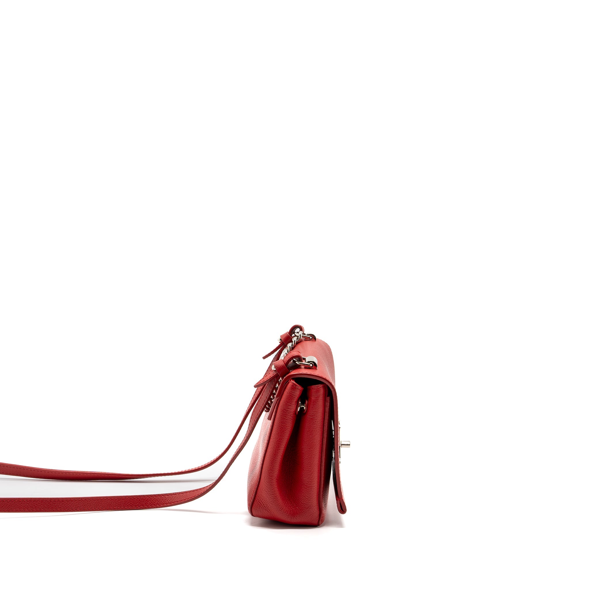 LOUIS VUITTON LOCKME II BB CALFSKIN RED SHW