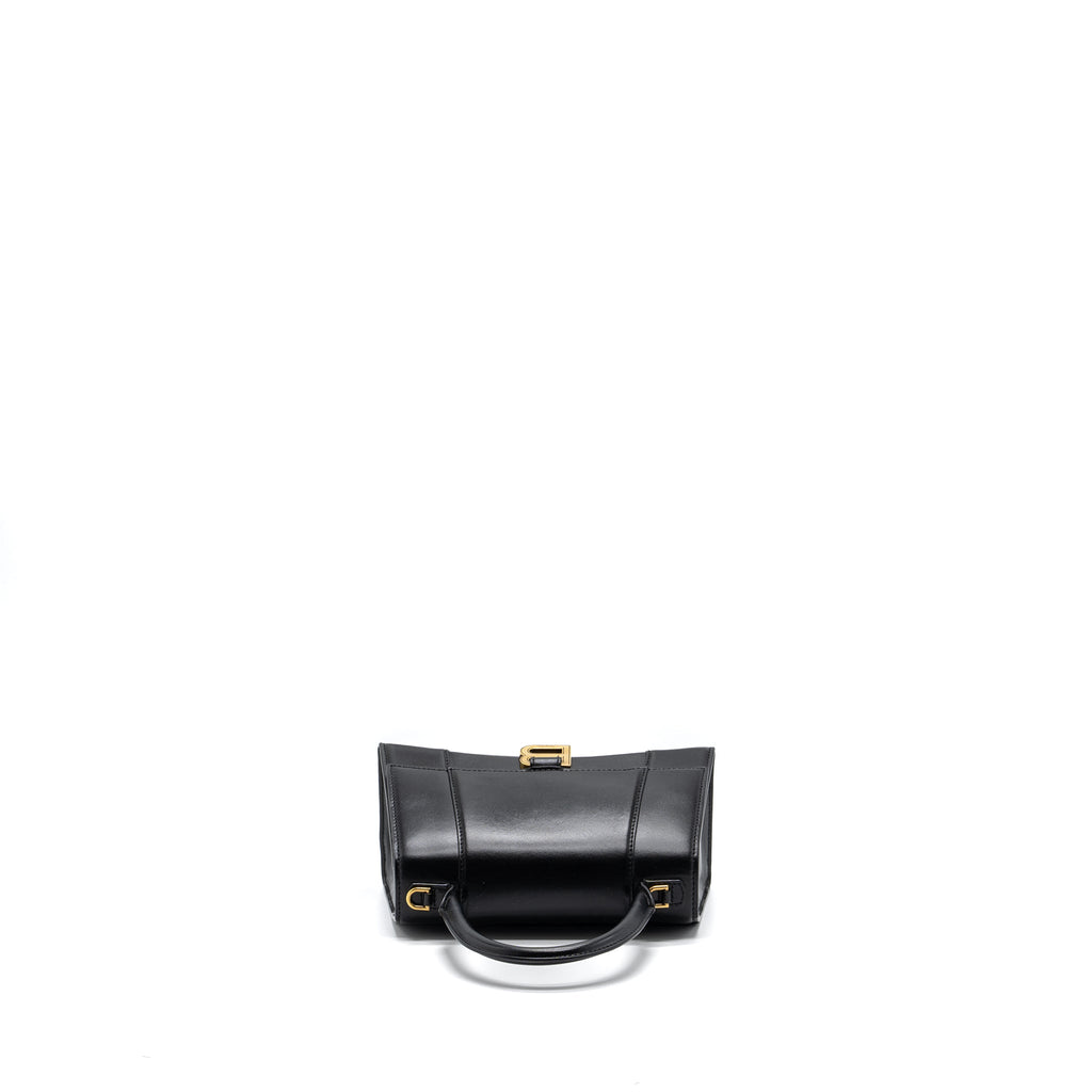 BALENCIAGA HOURGLASS S CALFSKIN BLACK GHW