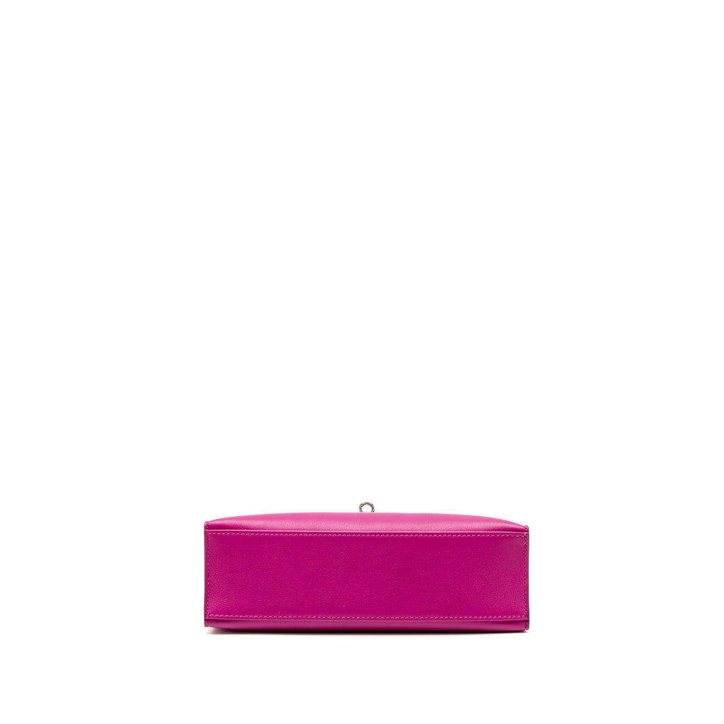 HERMES KELLY POCHETTE SWIFT ROSE POURPRE SHW