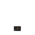 CHANEL QUILTED FLAP CARD HOLDER WITH HEART CHARM CAVIAR BLACK GHW (MICROCHIP)